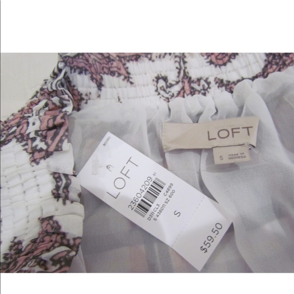 NWT ANn Taylor Loft Off Shoulder Blouse size M - Picture 4 of 5
